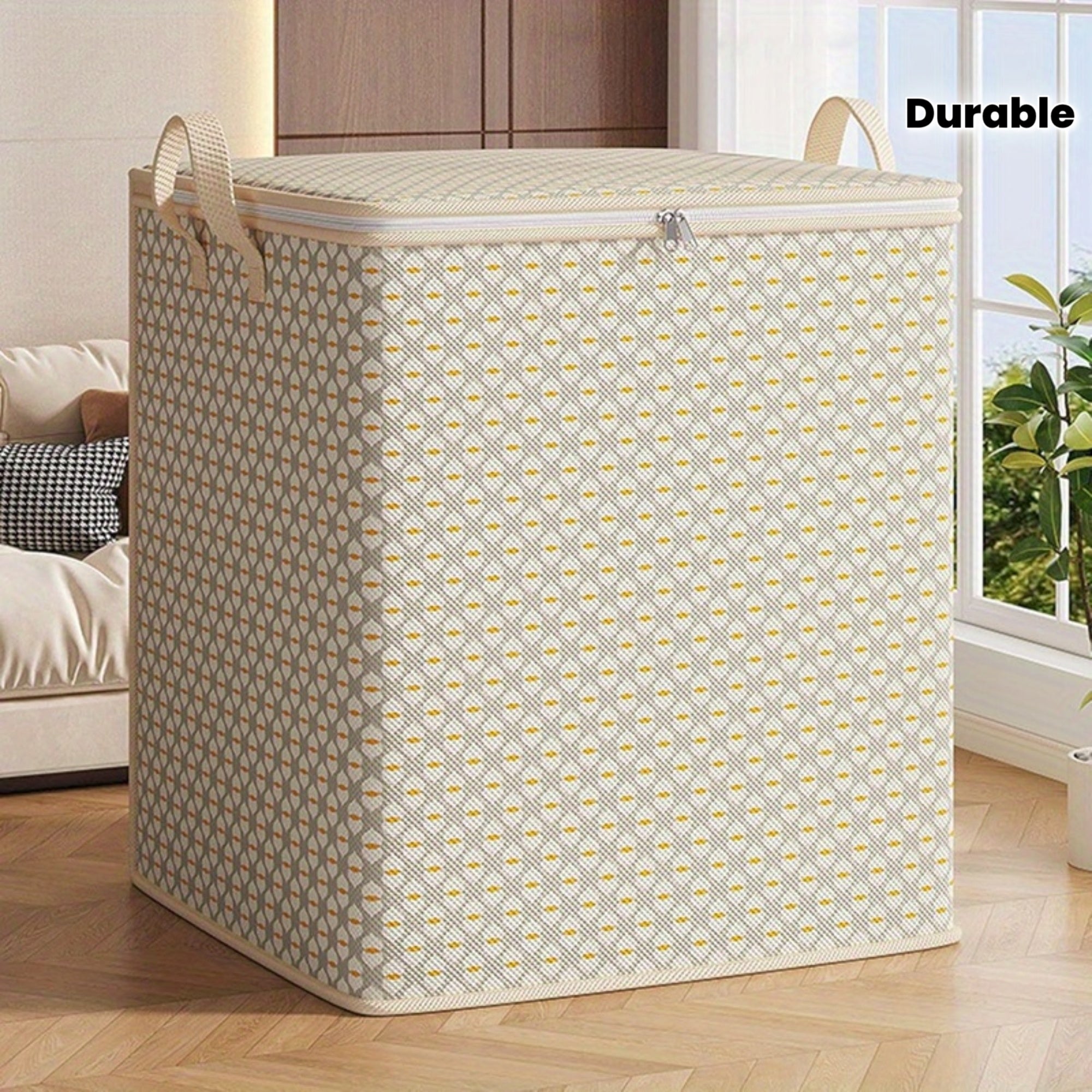 Large Storage Bags for Clothes, Organizers for Closets, Collapsible Bins with Strong Handles And Durable Zippers, Suitable for Clothing, Blankets, And Comforters